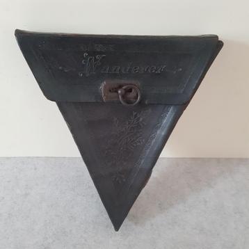 Vintage fietsframe tasje in leder, Wanderer. beschikbaar voor biedingen