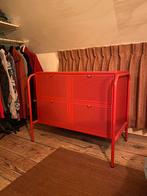 Rode metalen Ikea ladekast, Huis en Inrichting, Kasten | Ladekasten, Ophalen, Zo goed als nieuw