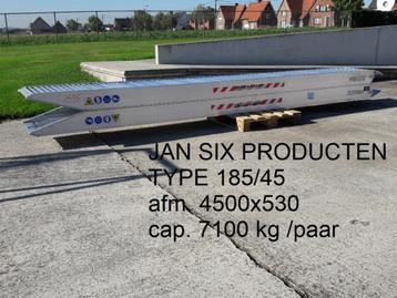 Alu. oprijplaten 4000 x 510 cap 8876 kg / paar type 185/40 beschikbaar voor biedingen