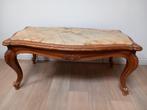 Salontafel hout marmer, Ophalen, Gebruikt