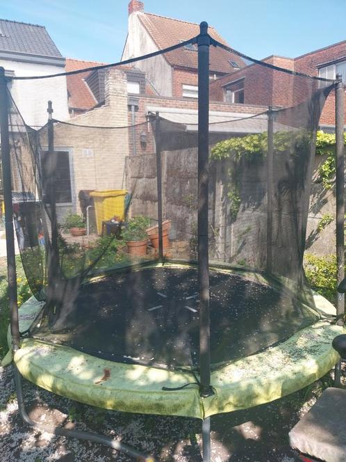 middelgrote trampolineset 2m44, Kinderen en Baby's, Speelgoed | Buiten | Trampolines, Gebruikt, Ophalen