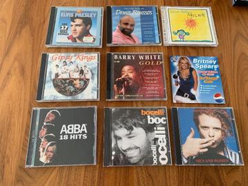 Verzameling muziek CD + muziek DVD beschikbaar voor biedingen