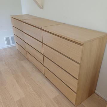 3 Malm-ladekasten Ikea  beschikbaar voor biedingen