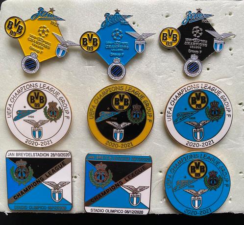 PIN CLUB BRUGGE FC Bruges LAZIO ROMA 3e 't stuk, Verzamelen, Speldjes, Pins en Buttons, Zo goed als nieuw, Speldje of Pin, Sport
