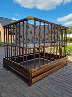 Houten park met parklegger + bumper, Kinderen en Baby's, Ophalen, Gebruikt, Rechthoekig, In hoogte verstelbaar