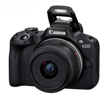 Canon EOS R50 + Canon RF-S 18-45mm f/4.5-6.3 IS STM beschikbaar voor biedingen