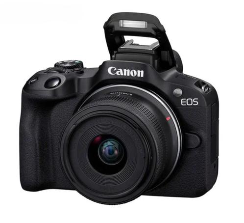 Canon EOS R50 + Canon RF-S 18-45mm f/4.5-6.3 IS STM, Audio, Tv en Foto, Fotocamera's Digitaal, Zo goed als nieuw, Spiegelreflex