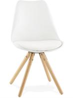 8 chaises Alterego (Gouja white), Maison & Meubles, Enlèvement, Utilisé, Blanc, Cinq, Six Chaises ou plus