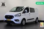 Ford Transit Custom Dubbel Cabine 2.0 TDCI 130PK L2 EURO 6 -, Auto's, Bestelwagens en Lichte vracht, Parkeersensor, Wit, 202 g/km