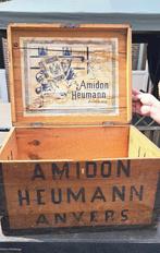 houten rijstzetmeel kist reclame antieke kist uit 1910, Ophalen