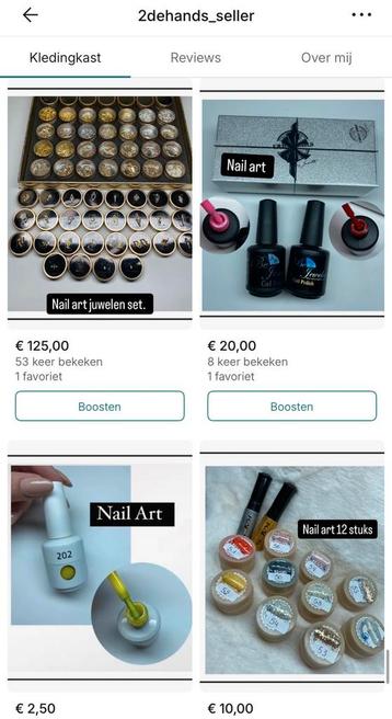 Nagel spulletjes normale prijs 289€  beschikbaar voor biedingen