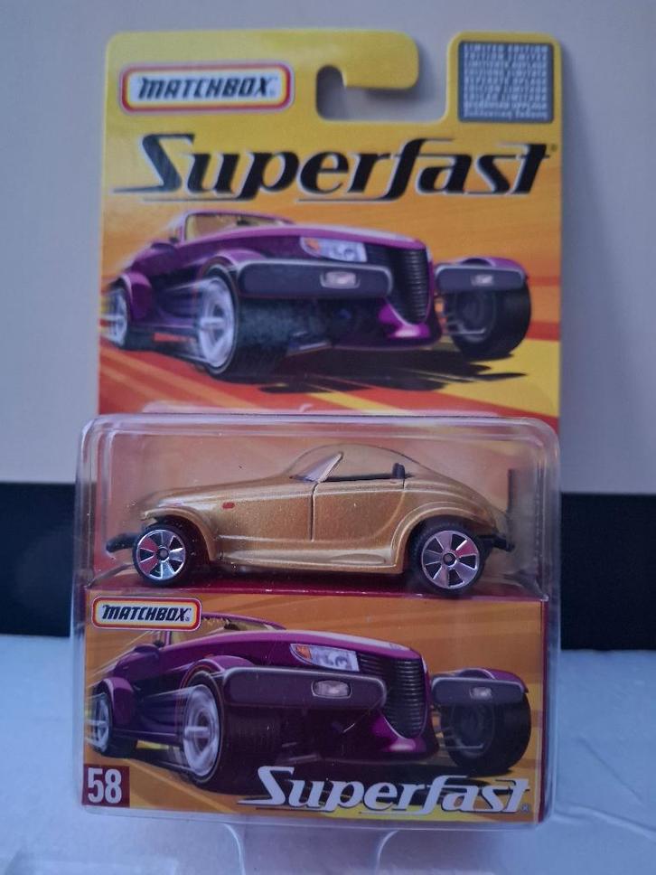 Luciferdoosje nr. 58 Plymouth Prowler Superfast mint, Verzamelen, Speelgoed, Zo goed als nieuw, Ophalen of Verzenden