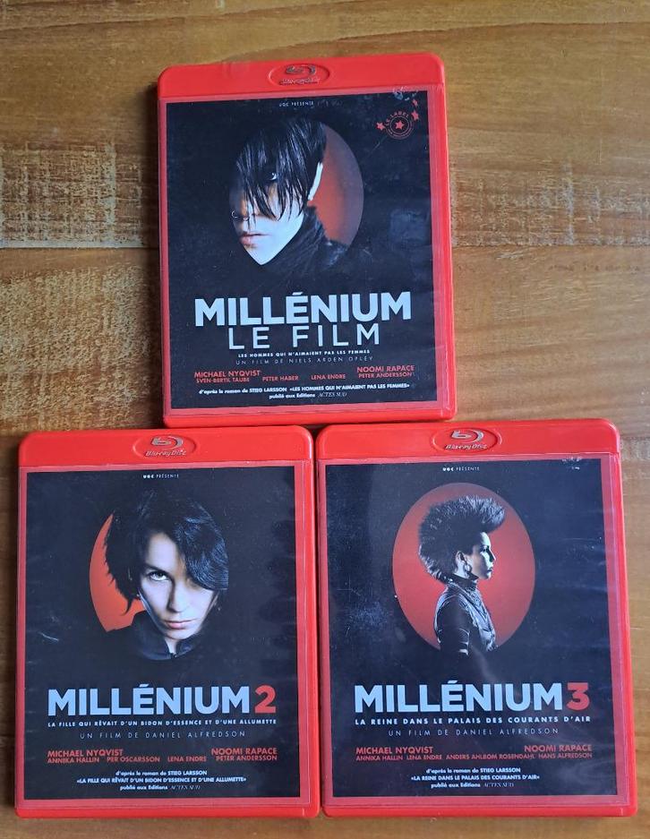 Millénium - la trilogie - 3 Blu-ray - Niels Arden Oplev, Cd's en Dvd's, Blu-ray, Gebruikt, Thrillers en Misdaad, Ophalen of Verzenden