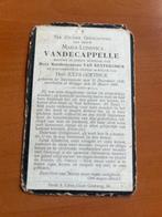 Rouwkaart M.Vandecapelle  Swevezeele 1838 + Brugge 1909, Verzamelen, Bidprentjes en Rouwkaarten, Verzenden, Rouwkaart