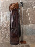Golftas Leer vintage, Ophalen, Gebruikt, Tas