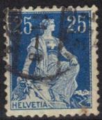 Zwitserland 1907-1917 - Yvert 120 - Helvetia met zwaard (ST), Postzegels en Munten, Postzegels | Europa | Zwitserland, Verzenden