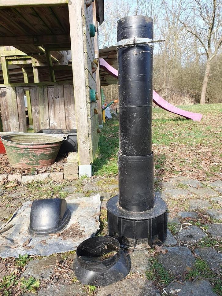 Dakdoorvoer loodslab ventilatiepijp glijschaal scharnierkap, Huis en Inrichting, Haarden, Ophalen of Verzenden