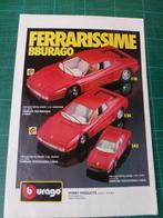 Bburago - publicité papier Ferrari - 1987, Verzamelen, Overige typen, Gebruikt, Ophalen of Verzenden