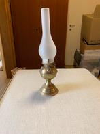 Antieke koperen olielamp, Antiek en Kunst, Ophalen, Koper of Brons