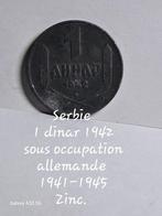 Serbie, 1 dinar 1942 ,2 pièces, Enlèvement ou Envoi, Autres pays, Monnaie en vrac