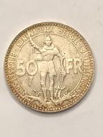Munt zilver België 50 FR expo 1935 vlaams pos B   FDC  !!, Postzegels en Munten, Zilver, Ophalen of Verzenden, Losse munt, Zilver