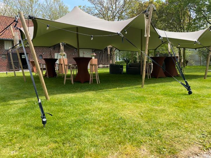 Stretchtent te huur, Tuin en Terras, Partytenten, Zo goed als nieuw, Ophalen