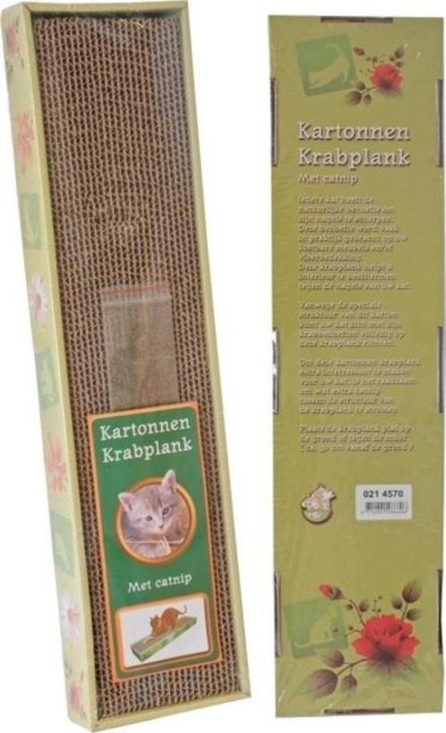 2 stuks, Kartonnen Krabplank met Catnip , nieuw in doos, Dieren en Toebehoren, Krabmeubelen, Nieuw, Krabplank, Ophalen of Verzenden