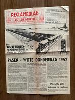 Oud Reclameblad De Leiestreek 1952, Ophalen of Verzenden, 1940 tot 1960