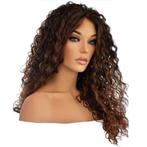 Lace pruik lang haar met krullen Delaney kleur T1B-30, Perruque ou Extension de cheveux, Envoi, Neuf