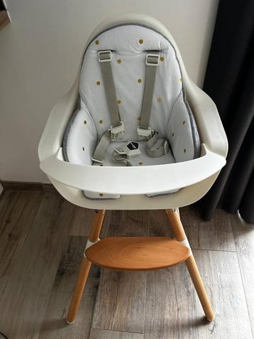 Chaise haute neuve Childhome Evolu ONE.80 blanc + accessoire