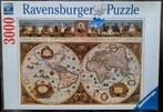 Ravensburger puzzel - Oude wereldkaart (3000 stukken), Hobby en Vrije tijd, Ophalen of Verzenden, Meer dan 1500 stukjes, Zo goed als nieuw