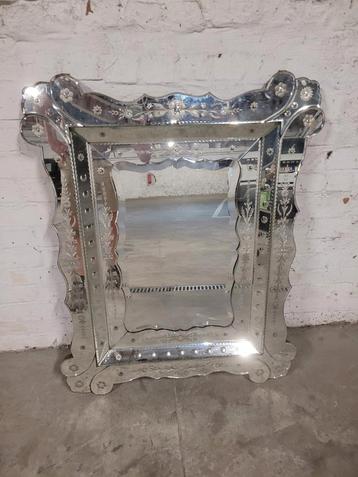 Grote Venetiaanse spiegel, Huis en Inrichting, Woonaccessoires | Spiegels, Ophalen of Verzenden, Zo goed als nieuw, /, /