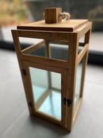Mooie houten lantaarn, Huis en Inrichting, Ophalen, Zo goed als nieuw, Kaars