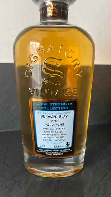Whisky signatory vintage 1992 28 ans (Islay), Comme neuf