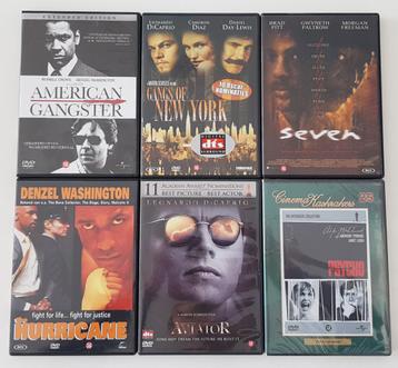 Lot dvd actie : Seven, Aviator, Psycho, Hurricane, … beschikbaar voor biedingen