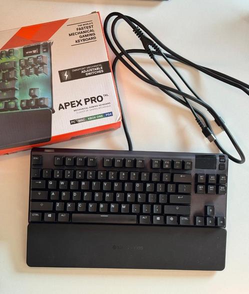 SteelSeries Apex Pro TKL (Black, US QWERTY), Computers en Software, Toetsenborden, Nieuw, Qwerty, Bedraad, Ergonomisch, Gaming toetsenbord