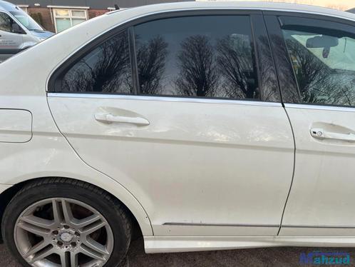 MERCEDES C KLASSE W204 WIT 650 rechts achter deur 2007-2011, Auto-onderdelen, Carrosserie, Deur, Mercedes-Benz, Gebruikt