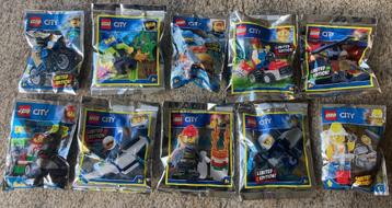 Lot van 10 Lego City Limited edition polybags - geopend beschikbaar voor biedingen