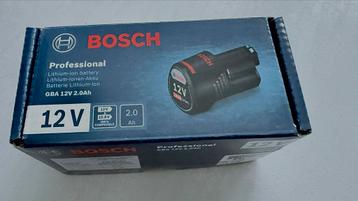 Nieuwe Bosch Professional 12V 2ah accu beschikbaar voor biedingen