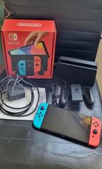 Nintendo Switch OLED (Atmosphere/Lakka)-280€ zonder microSD, Games en Spelcomputers, Ophalen of Verzenden, Zo goed als nieuw, Switch OLED