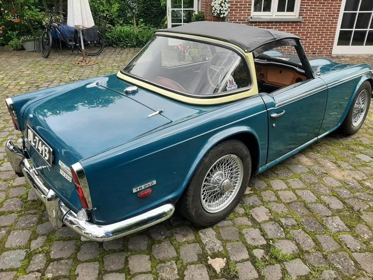 TR250  1968.., Auto's, Triumph, Particulier, Overige modellen, Radio, Benzine, Cabriolet, 2 deurs, Handgeschakeld, Blauw, Leder