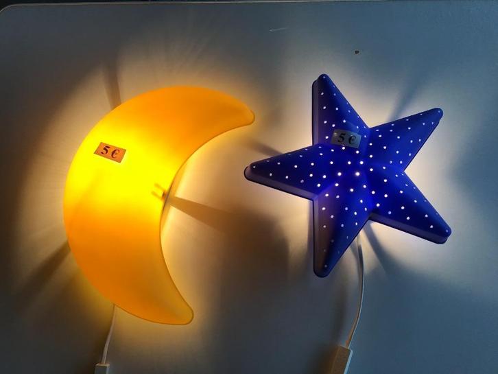 2 mooie nachtlampjes voor op de kinderkamer, Kinderen en Baby's, Kinderkamer | Inrichting en Decoratie, Zo goed als nieuw, Lamp