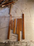 +- 36m2 houten latjes (uit houten plafond), Bricolage & Construction, Bois & Planches, Enlèvement, Utilisé, Planche