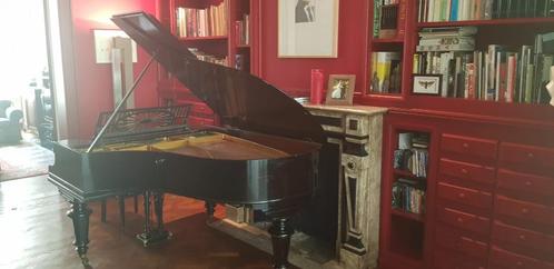 Vleugelpiano Bechstein, Muziek en Instrumenten, Piano's, Gebruikt, Vleugel, Zwart, Hoogglans, Ophalen