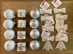 Set 20 kerstboomhangers wit & zilver NIEUW, Ophalen, Nieuw