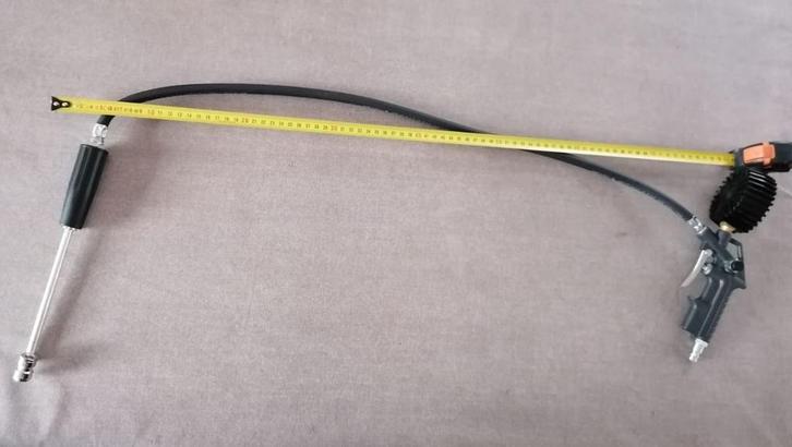 Banden blaas toestel met lange slang en vulstok, Auto diversen, Autogereedschap, Verzenden