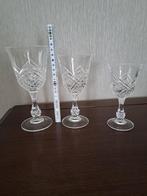 geslepen glazen van elk 8 stuks, Ophalen of Verzenden, Zo goed als nieuw