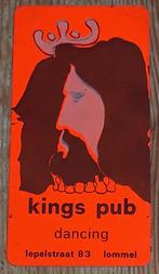 Vintage sticker Kings Pub Dancing Lommel retro autocollant, Collections, Comme neuf, Autres types, Enlèvement ou Envoi