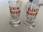 TWEE Elixir D'Anvers shot glazen -Belgisch Kruidenlikeur, Ophalen of Verzenden, Zo goed als nieuw, Overige typen