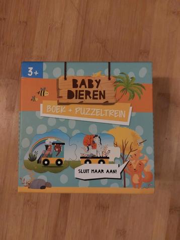 Babydieren boek + puzzel